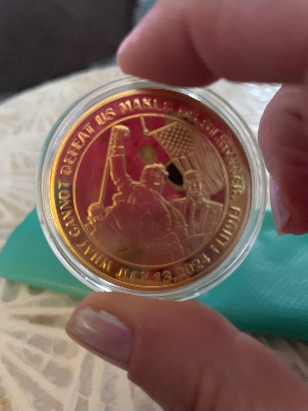 Gold Trump Commemorative Coin